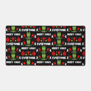 Humans Resources Ugly Santa Xmas Gifts Desk Mat