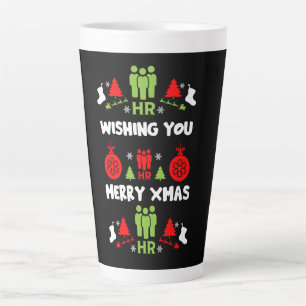 Humans Resources Ugly Santa Xmas Gifts Latte Mug