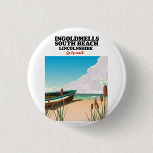 Humberston Fitties Beach lincolnshire 1 Inch Round Button