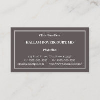Humble, Basic Business Card
