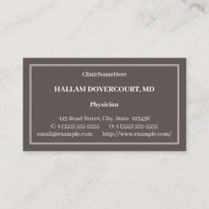Humble, Basic Business Card