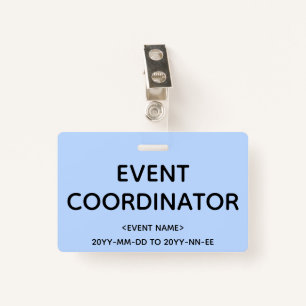 Humble "EVENT COORDINATOR" Badge