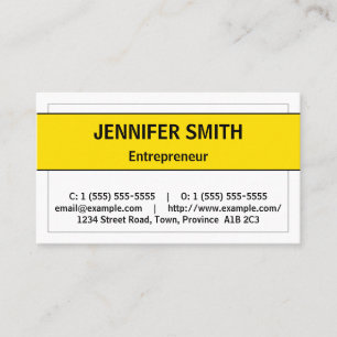 Humble, Minimalist Business Card
