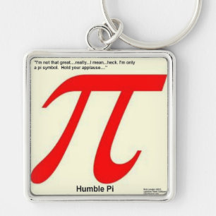 Humble Pi R Square Funny Keychain