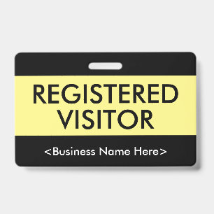 Humble "REGISTERED VISITOR" Badge