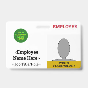 Humble, Respectable Staff Member Identification Badge