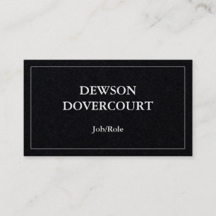 Humble, Simple, and Minimalist Business Card