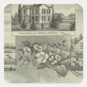 Humboldt, Kansas Square Sticker