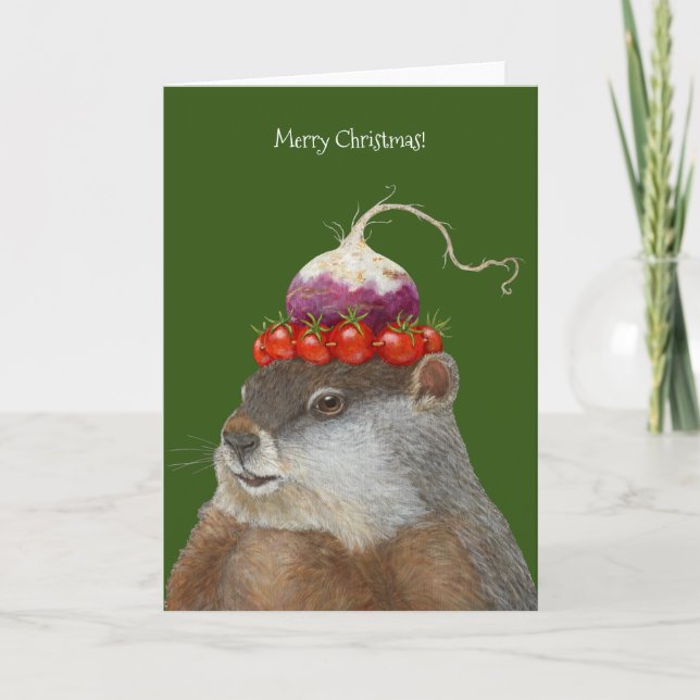 Humboldt la carte de Noël de la marmotte (Devant)