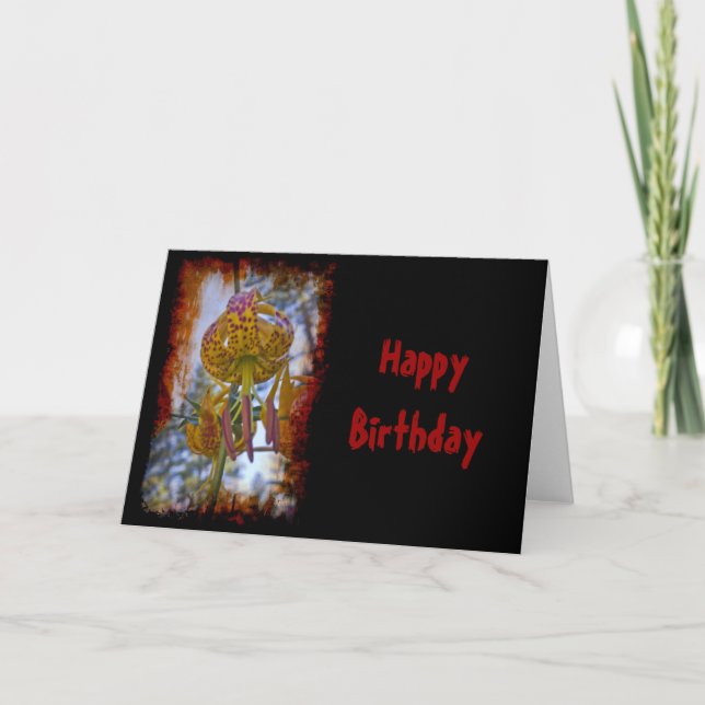 Humboldt Lily Birthday Card (Front)