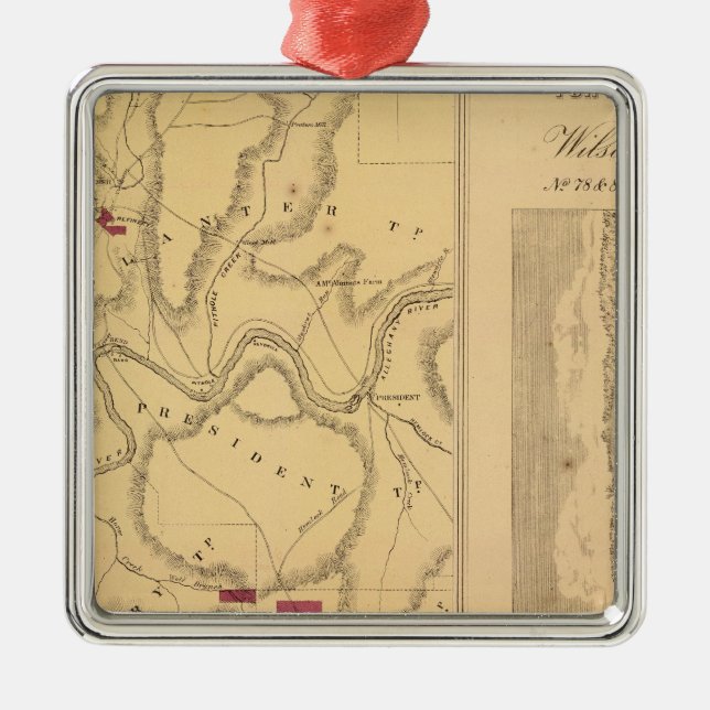 Humboldt Mining & Ref Co Metal Ornament (Front)