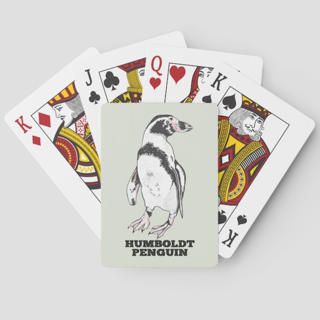 Humboldt penguin playing cards (Back)