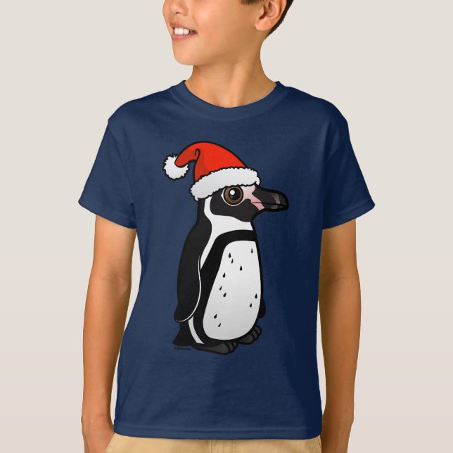 Humboldt Penguin Santa T-Shirt (Front)