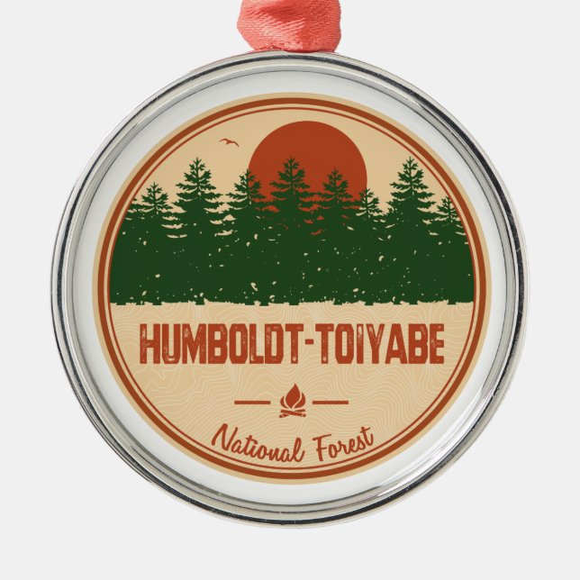 Humboldt-Toiyabe National Forest Metal Ornament (Front)