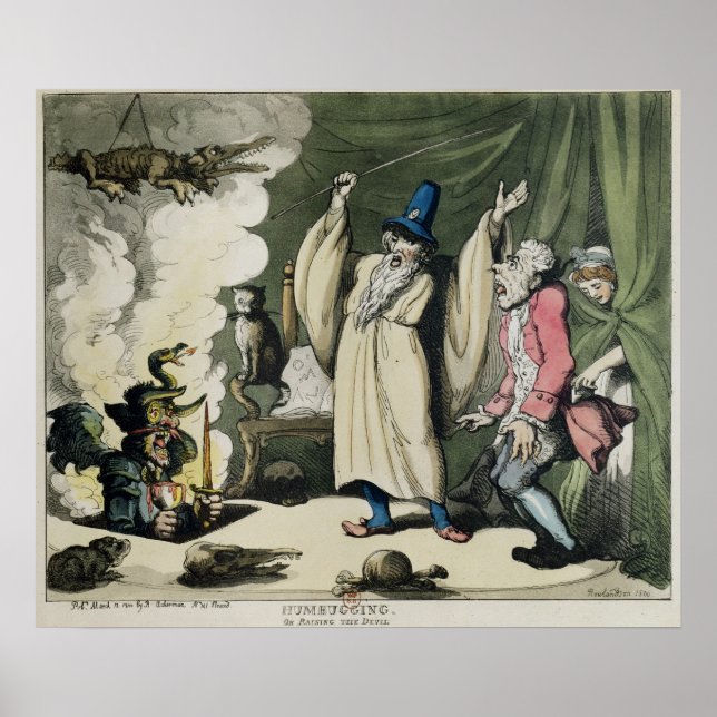 Humbugging or Raising the Devil, 1800 Poster (Front)
