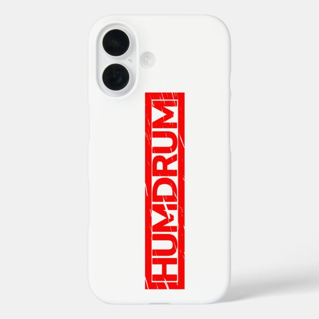 Humdrum Stamp Case-Mate iPhone Case (Back)