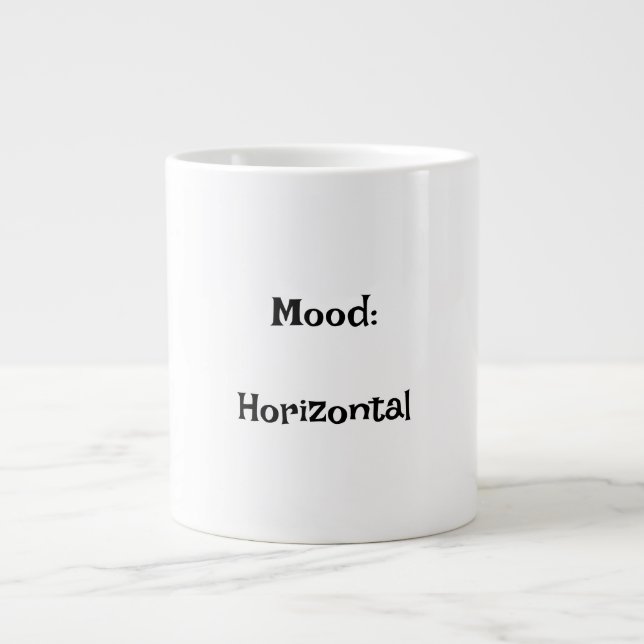 Humeur : Mug drôle horizontal (Devant)