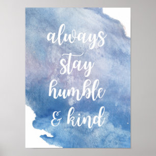 "Humiliez + " Affiche aimable d'aquarelle
