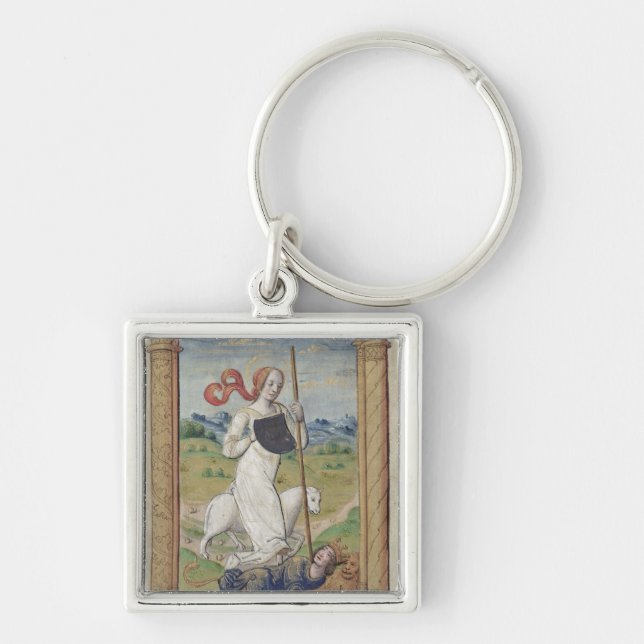 Humility Against Pride Keychain (Front)