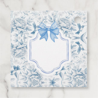 Humingbird Toile Favour Card Tags