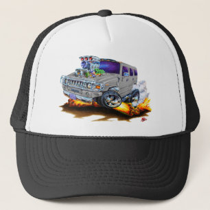 Hummer H2 Grey Truck Trucker Hat