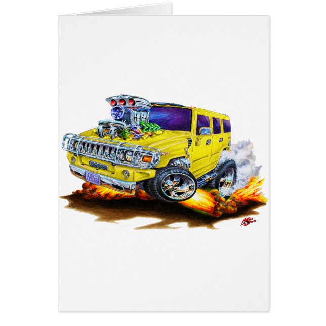 Hummer H2 Yellow Truck (Front)