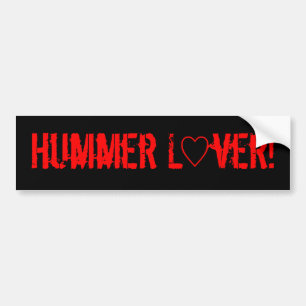 "Hummer Lover" bumper sticker