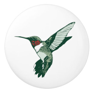 Humming bird door knob drawer pull