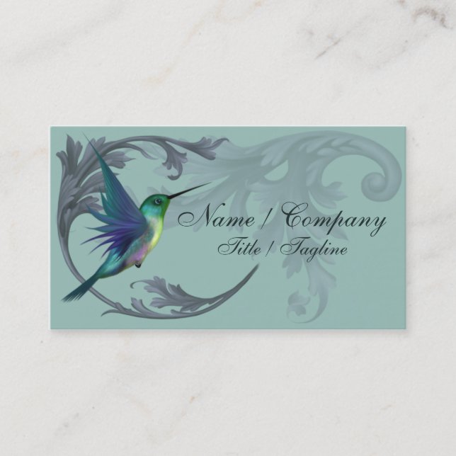Humming Bird Elegance Business Card (Front)