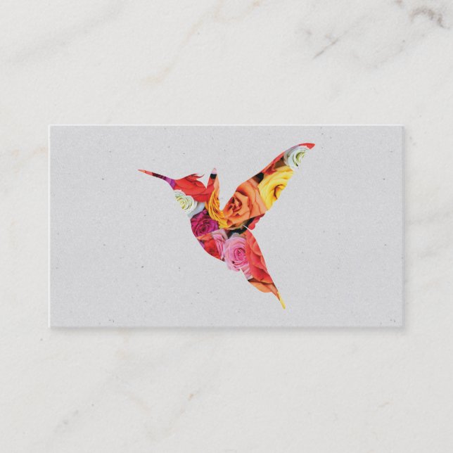 Humming Bird | Flowers II Business Card (Front)