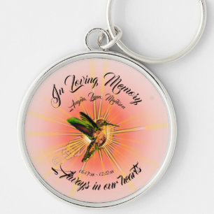 Humming Bird, In Loving Memory Keychain
