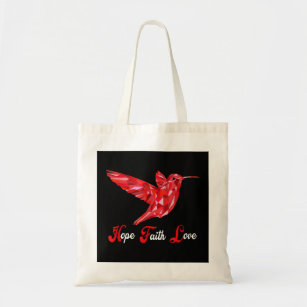 Humming-Bird Love Faith Hope World AIDS Day  Tote Bag