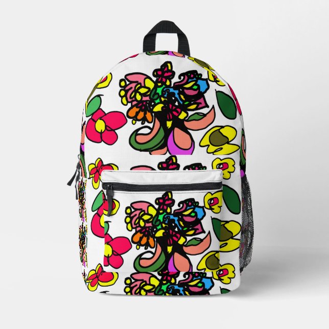 Humming bird  relax  spring printed backpack (Front)