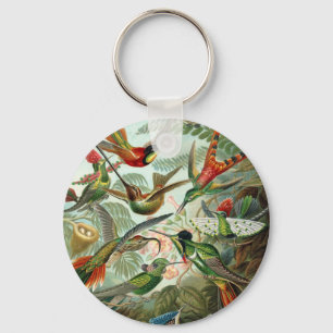 Humming Birds Paradise art Keychain