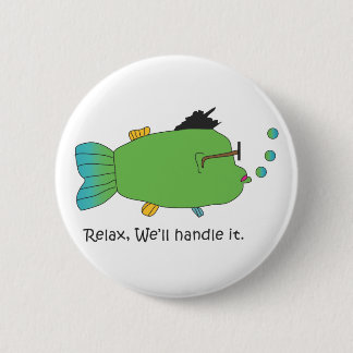 Humming Fish 2 Inch Round Button