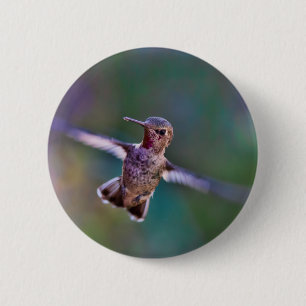 Hummingbird 2 Inch Round Button