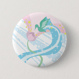 Hummingbird 2 Inch Round Button