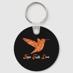 HummingBird  Aml Leukaemia Awareness  Keychain
