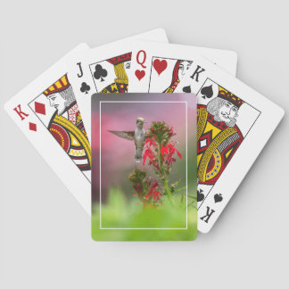 Hummingbird And Cardinal Flower Playing Cards