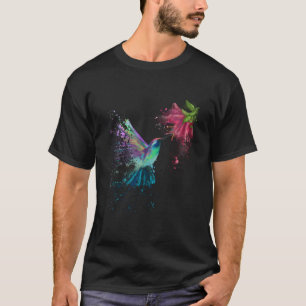 Hummingbird And Flower Bird Watcher Hummingbird Lo T-Shirt