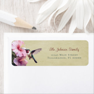 Hummingbird and Hibiscus | Yellow Wedding Address