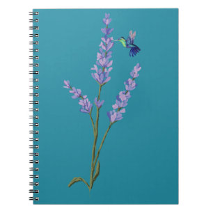 Hummingbird and Lavender Notebook