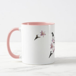 Hummingbird and Lilies Mug