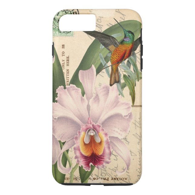 Hummingbird and Orchid Case-Mate iPhone Case (Back)