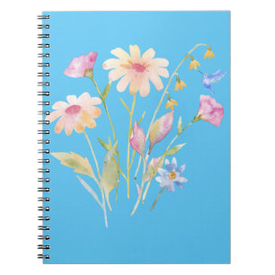 Hummingbird and Wildflowers Notebook