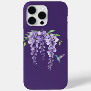 Hummingbird and Wisteria iPhone 15 Pro Max Case