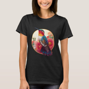 Hummingbird Animal Lover Nature Graphic Art Tropic T-Shirt