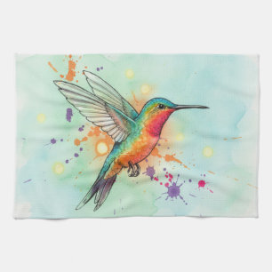 Hummingbird Art Kitchen Towel