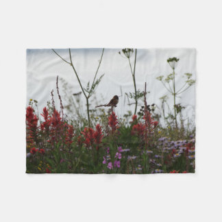 Hummingbird at Dusk Fleece Blanket