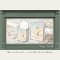 Hummingbird Baby Shower Favour Box | Nature Theme